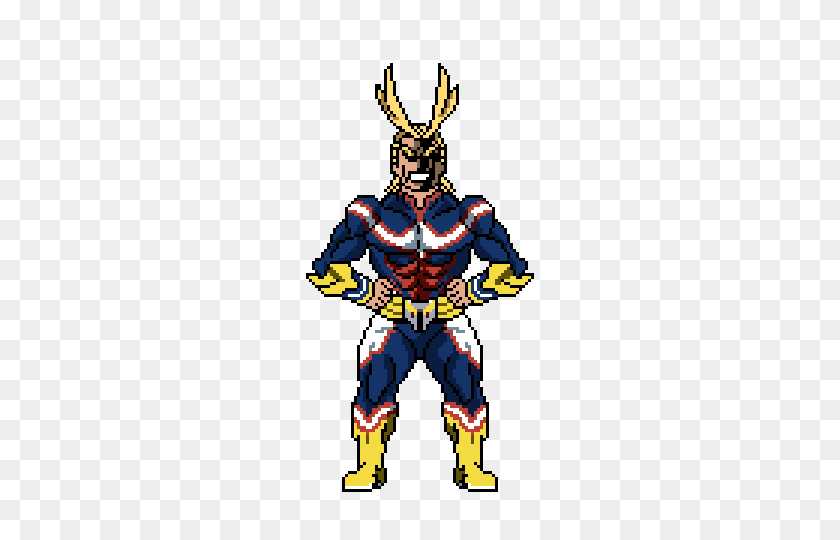 480x480 I'm Hoping To Make An Idle Animation For All Might, Here - All Might PNG