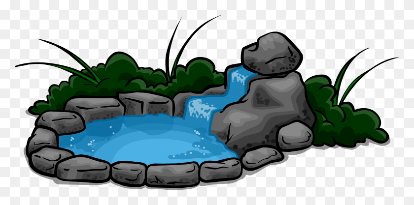 3366x1541 Image - Waterfall Clipart