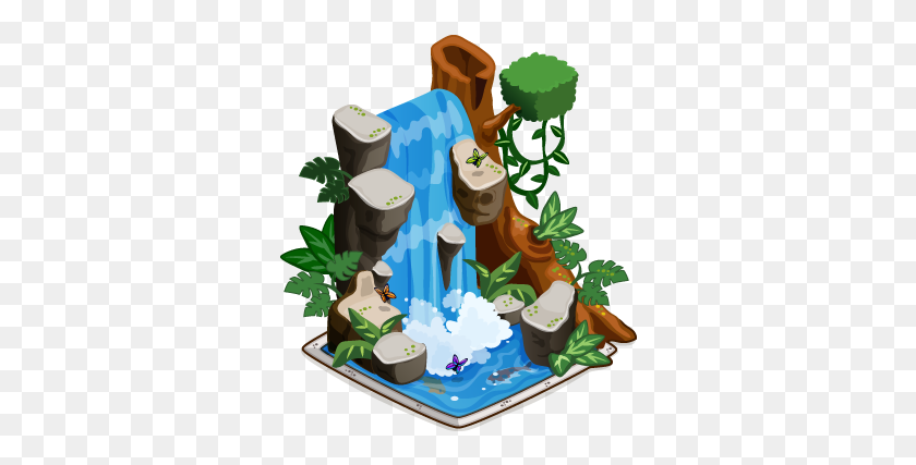 330x367 Image - Waterfall PNG