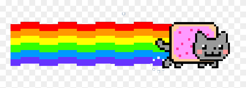 767x243 Image - Nyan Cat PNG