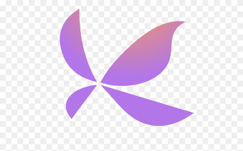 500x464 Изображение - Фиолетовая Бабочка Png