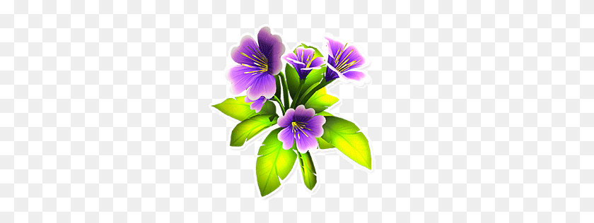 256x256 Image - Purple Flower PNG