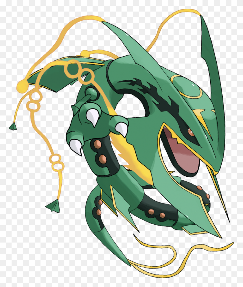 817x979 Imagen - Rayquaza Png