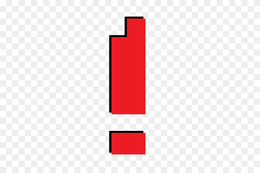 500x500 Image - Red Exclamation Point PNG