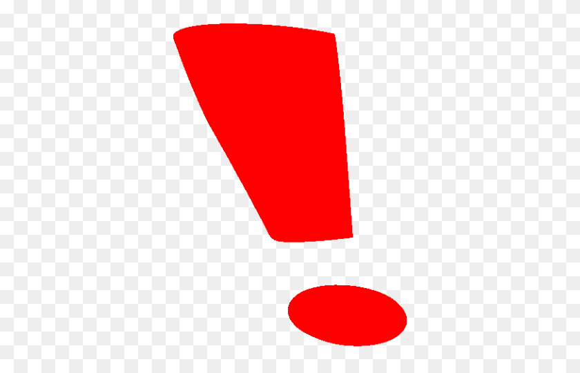 480x480 Image - Red Exclamation Point PNG