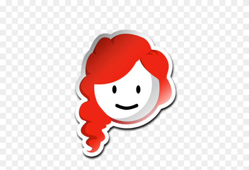 512x512 Image - Red Hair PNG