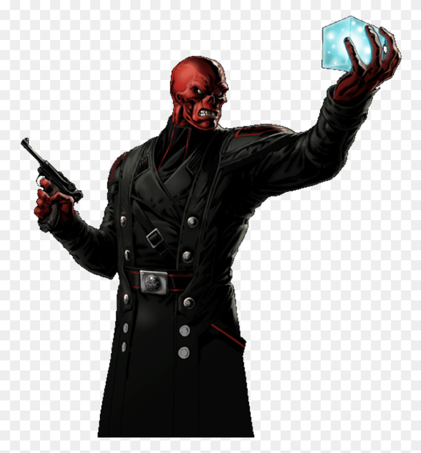 835x905 Image - Red Skull PNG