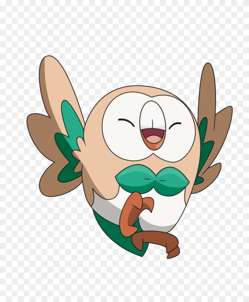 800x984 Image - Rowlet PNG