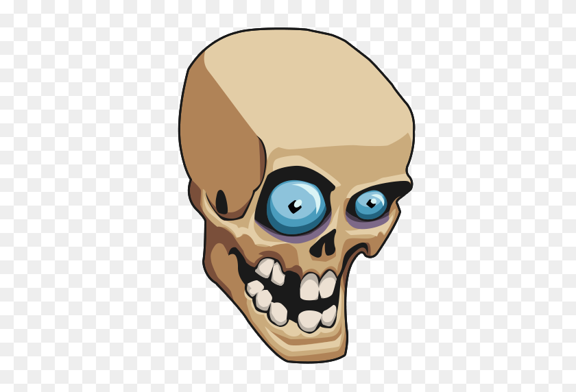 512x512 Image - Skull Face PNG