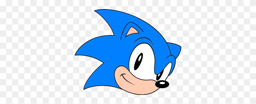 350x281 Image - Sonic Head PNG