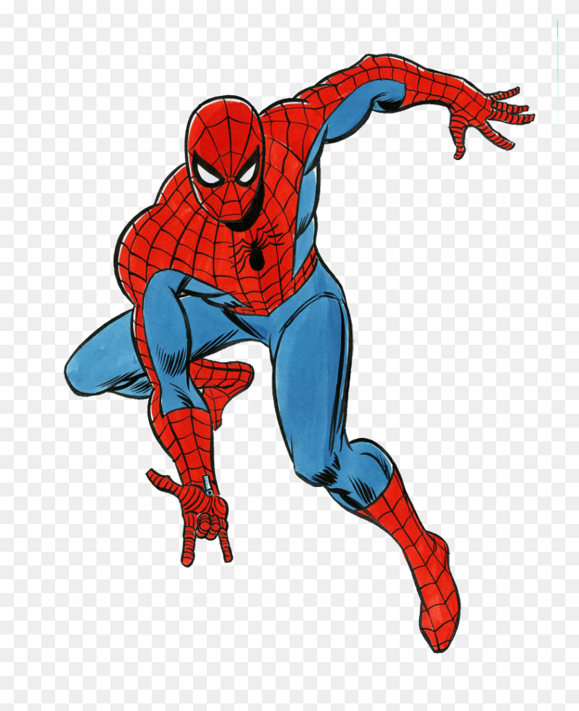 822x1024 Imagen - Cómic De Spiderman Png
