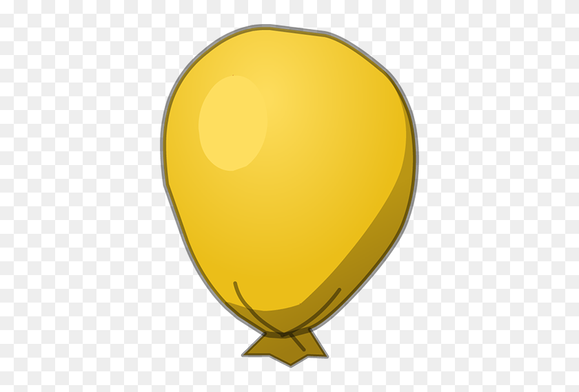 510x510 Image - Yellow Balloon PNG