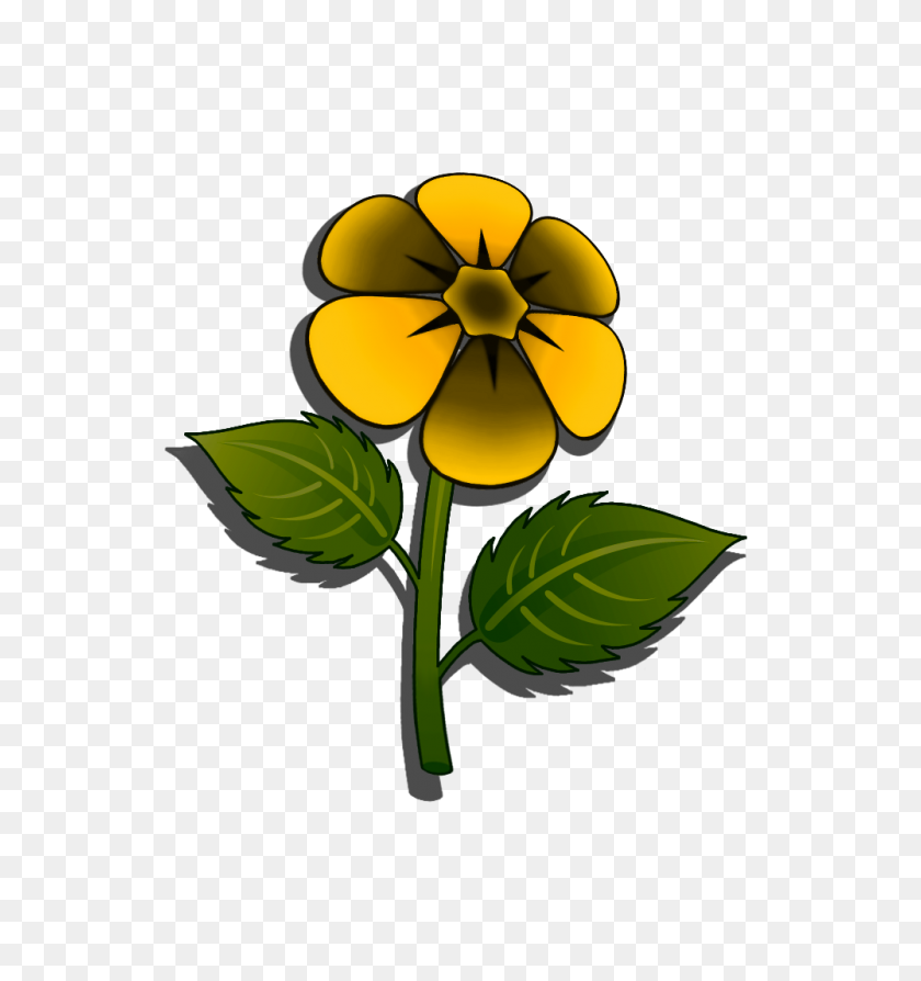 1000x1070 Image - Yellow Flower PNG