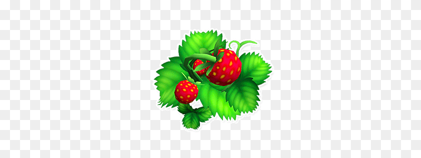 256x256 Image - Strawberries PNG