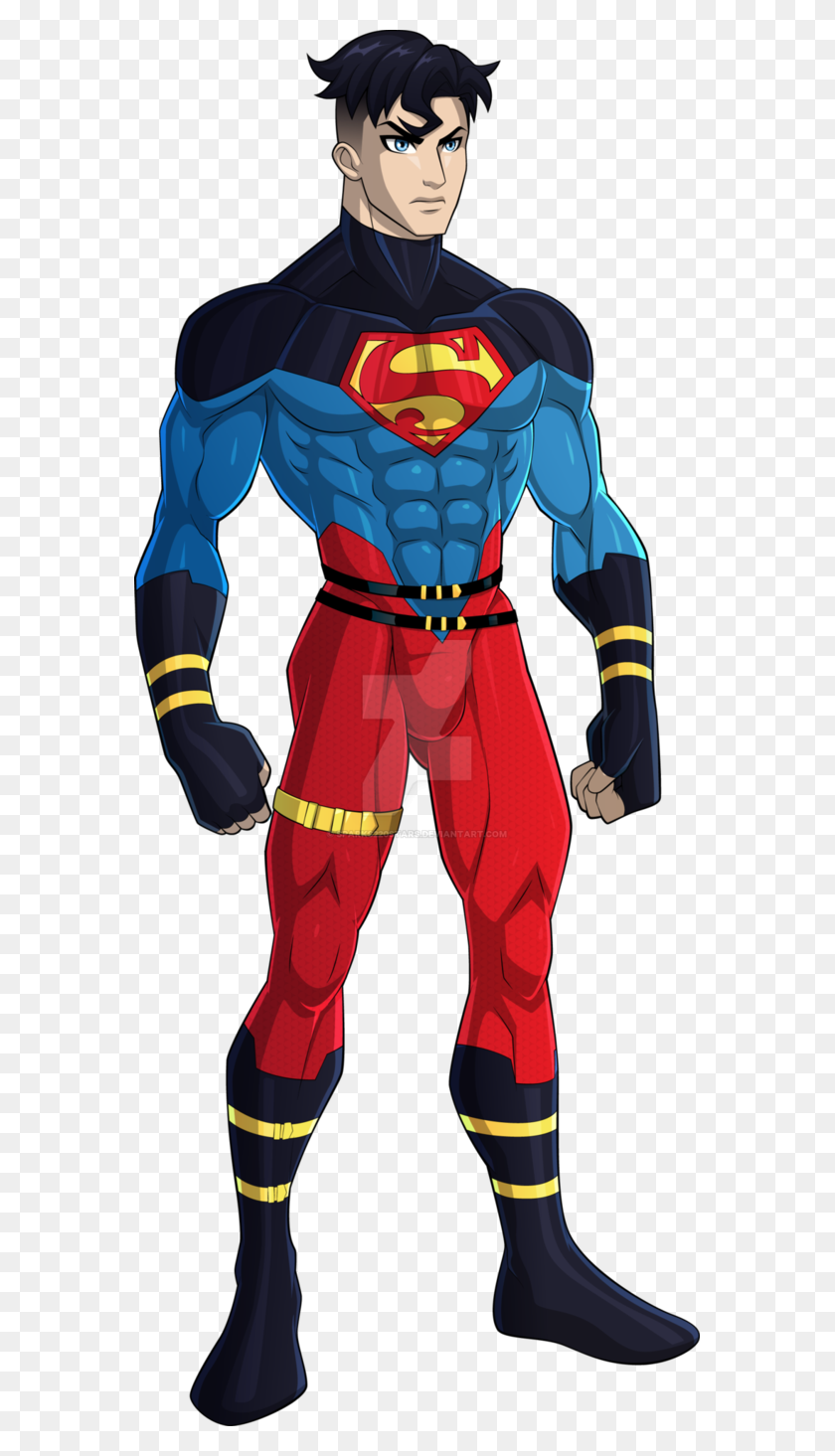 569x1405 Image - Superboy PNG