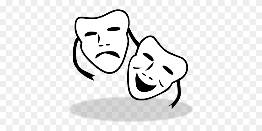 395x360 Image - Theatre Mask PNG
