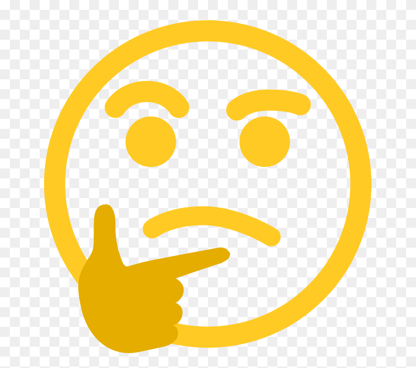 683x683 Image - Thinking Face PNG