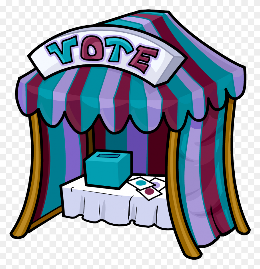 901x938 Image - Voting Booth Clipart
