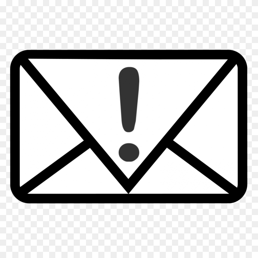 800x800 Image - White Email Icon PNG