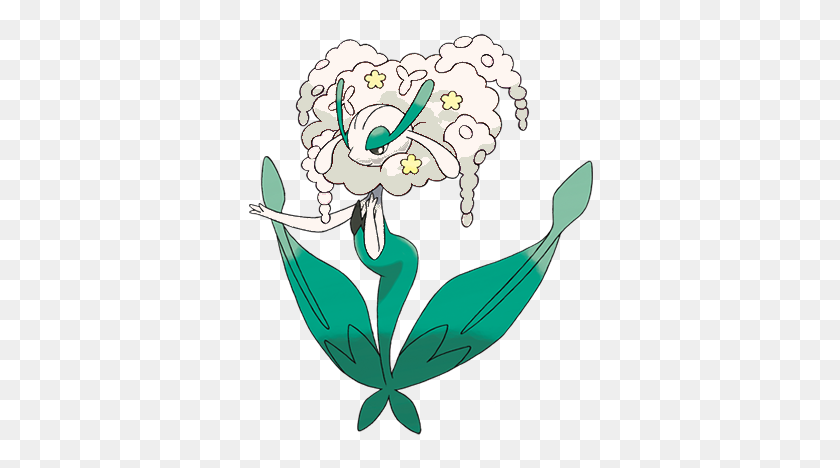 350x408 Image - White Flower PNG