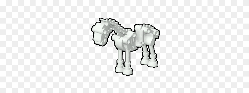 256x256 Image - White Horse PNG