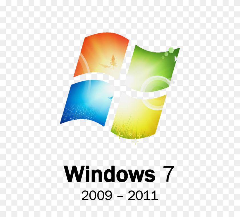 600x700 Imagen - Logotipo De Windows 7 Png