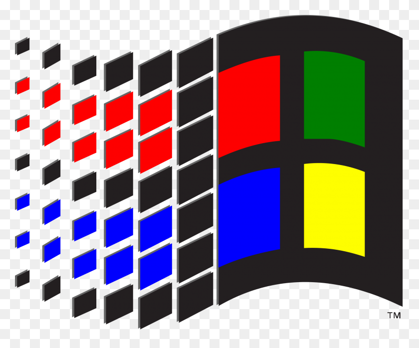 2000x1638 Imagen - Logotipo De Windows 95 Png