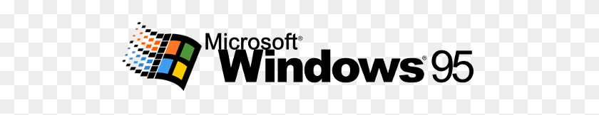 500x102 Imagen - Logotipo De Windows 95 Png