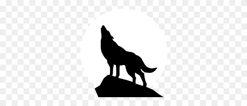 299x300 Image - Wolf Silhouette PNG