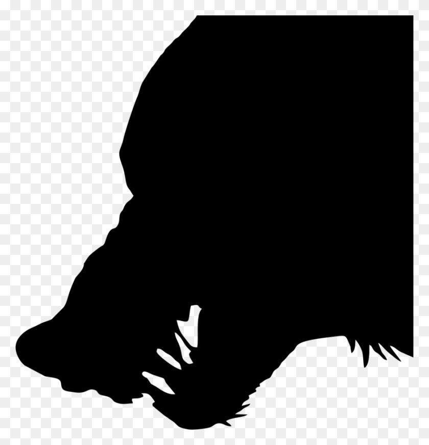 875x913 Image - Wolf Silhouette PNG