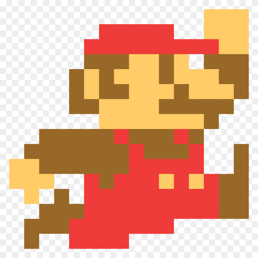 1600x1600 Image - 8 Bit Mario PNG