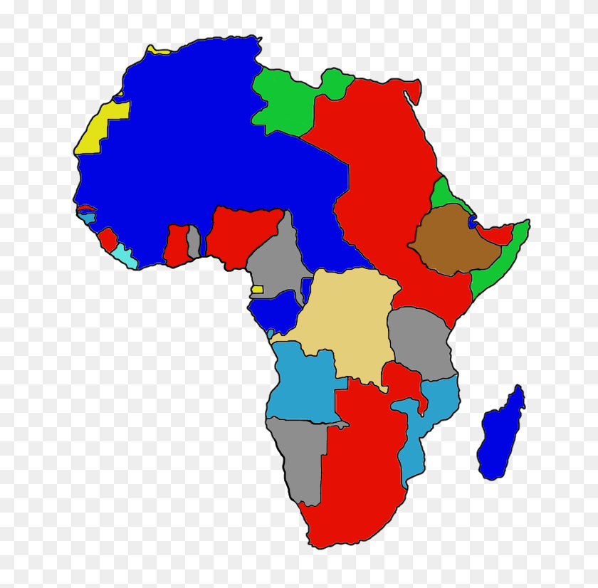 702x766 Изображение - Карта Африки Png