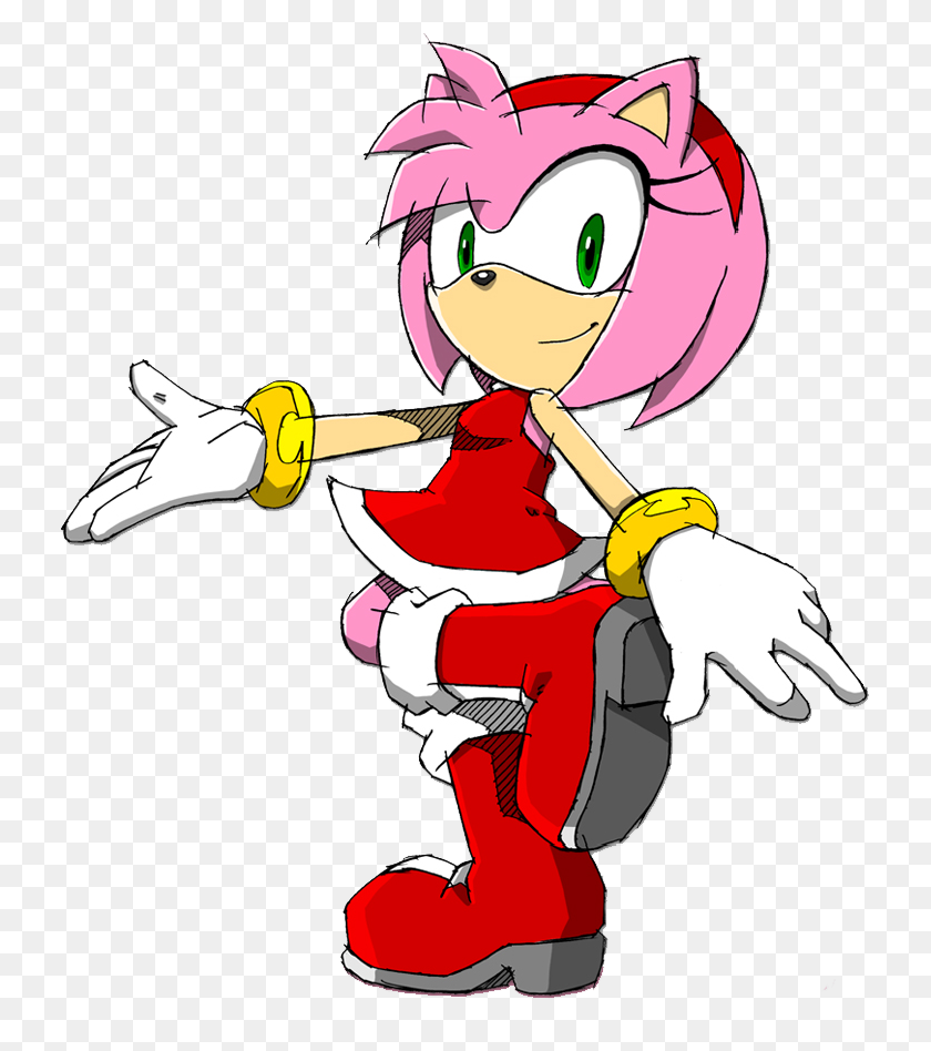 742x888 Image - Amy Rose PNG