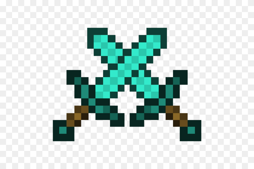 500x500 Image - Minecraft Diamond Sword PNG