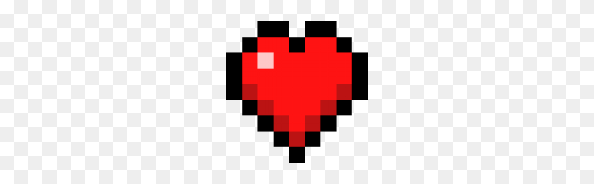 200x200 Image - Minecraft Heart PNG