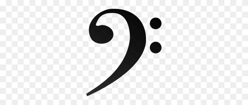 255x298 Image - Bass Clef PNG