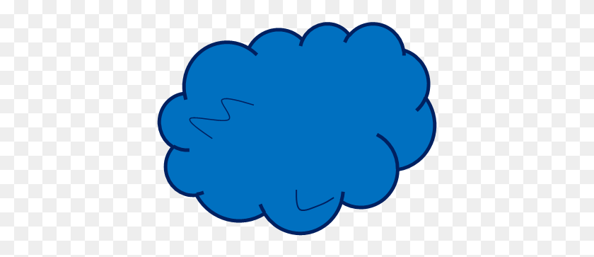 396x303 Image - Blue Cloud PNG