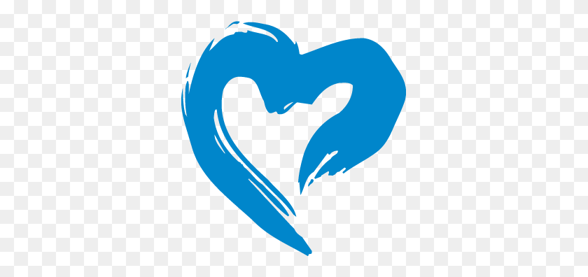321x336 Image - Blue Heart PNG