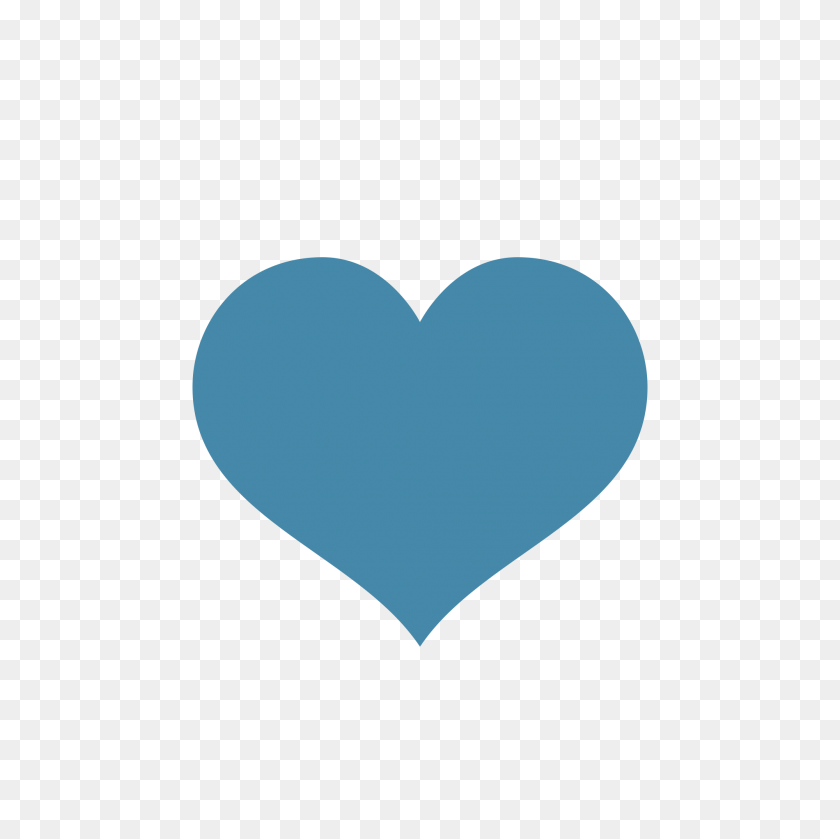 2000x2000 Image - Blue Heart PNG