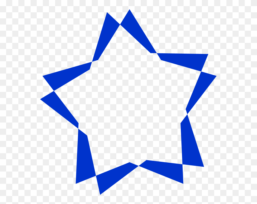 577x606 Imagen - Estrella Azul Png