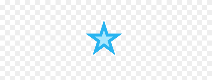 256x256 Image - Blue Star PNG
