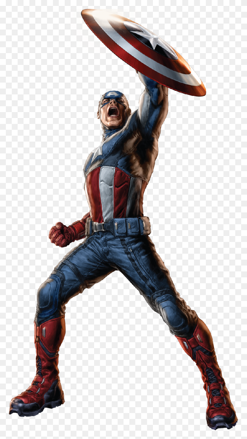 819x1500 Imagen - Capitán América Png