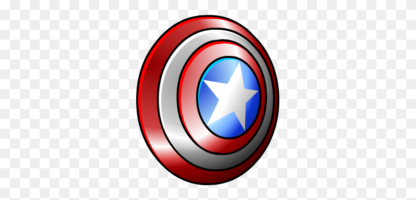 289x344 Image - Captain America Shield Clipart