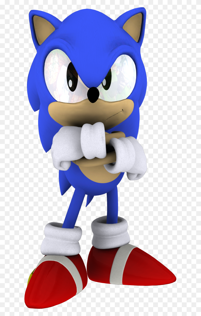 635x1257 Image - Classic Sonic PNG