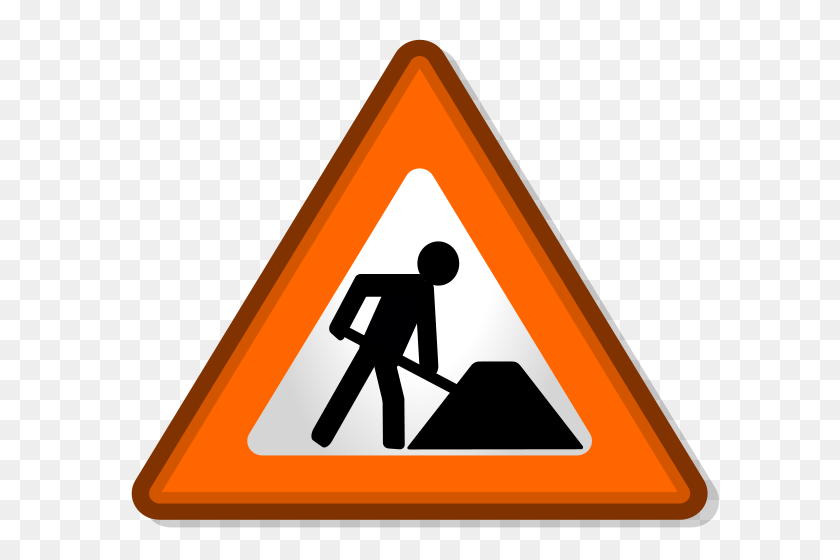 600x500 Image - Construction Sign PNG