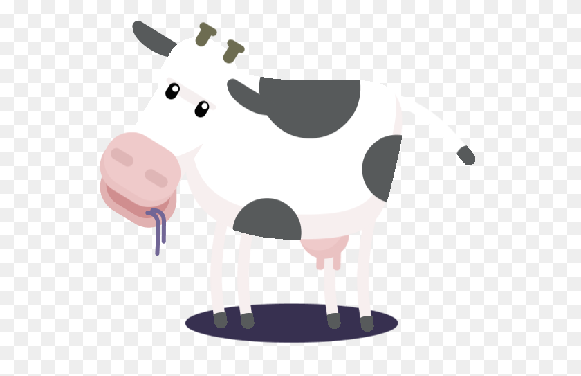 552x483 Image - Cow PNG