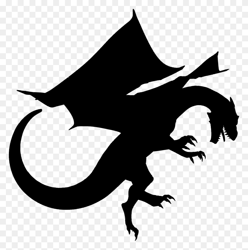 2252x2270 Image - Dragon Silhouette PNG