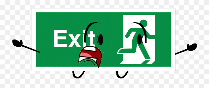 754x295 Image - Exit Sign PNG