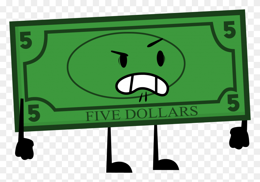 2467x1671 Image - Five Dollar Bill Clipart