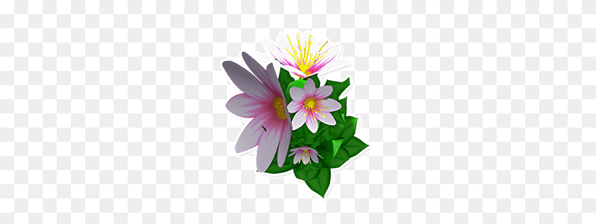 256x256 Image - Flower Bush PNG
